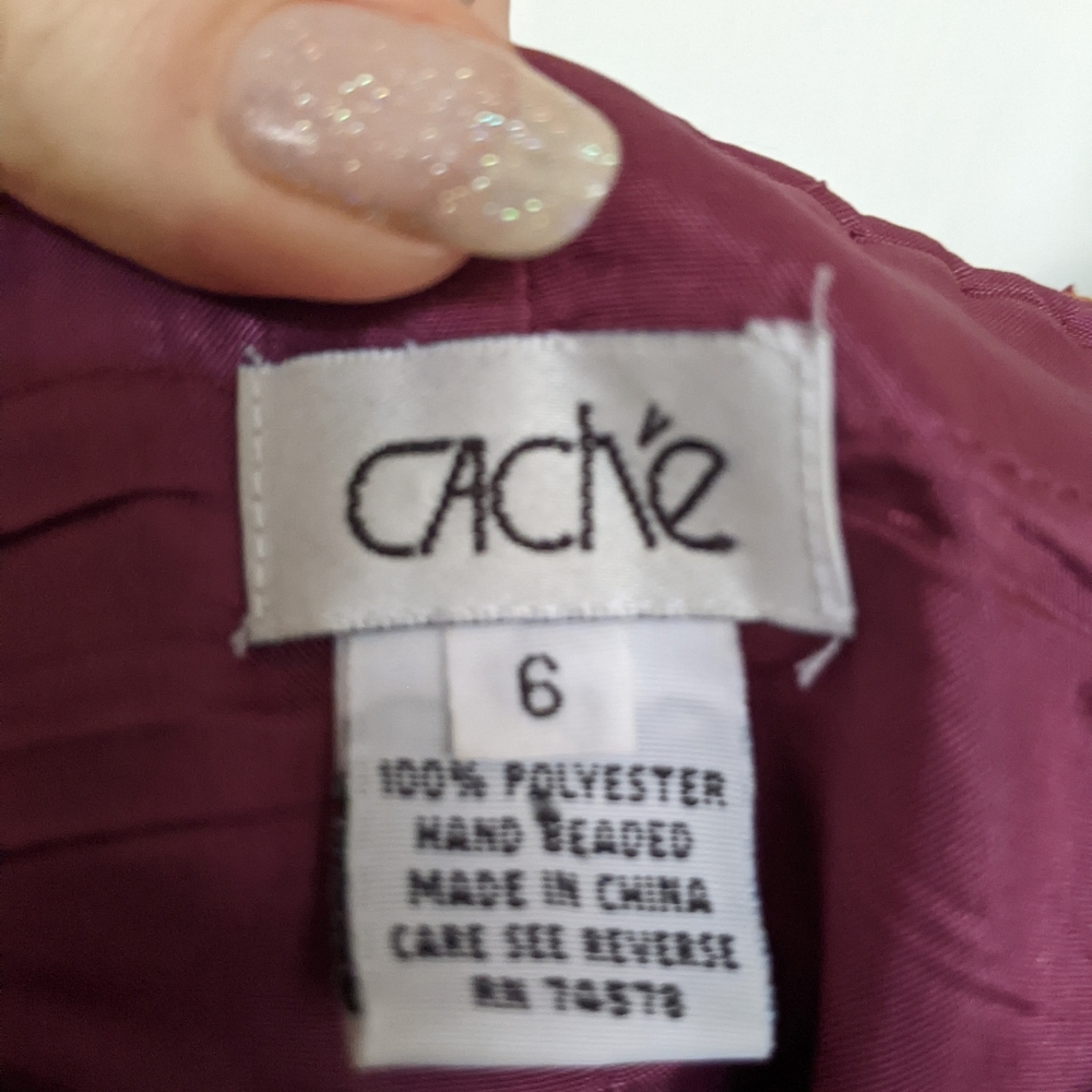 Cache hand beaded vintage gown! - Picture 2 of 6